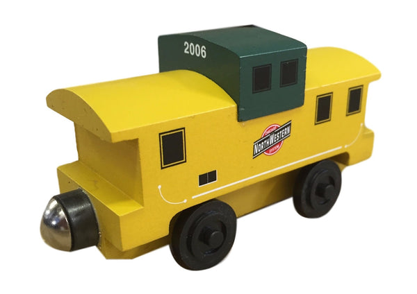 Whittle Shortline Railroad Chicago and Northwestern Caboose Wooden Toy Train
