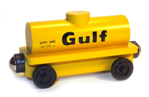 Whittle Shortline Railroad Gulf Tanker Car Wooden Toy Train