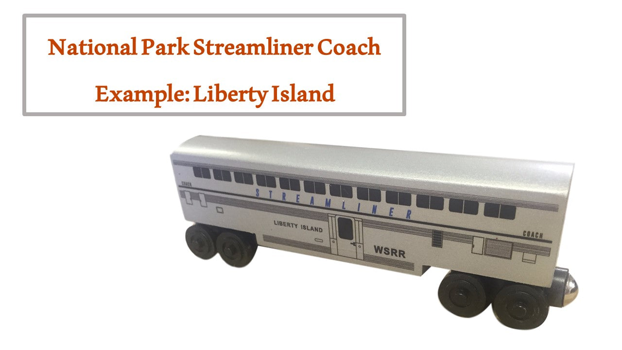 National Park Streamliner Coach Car - Choose Your Park!