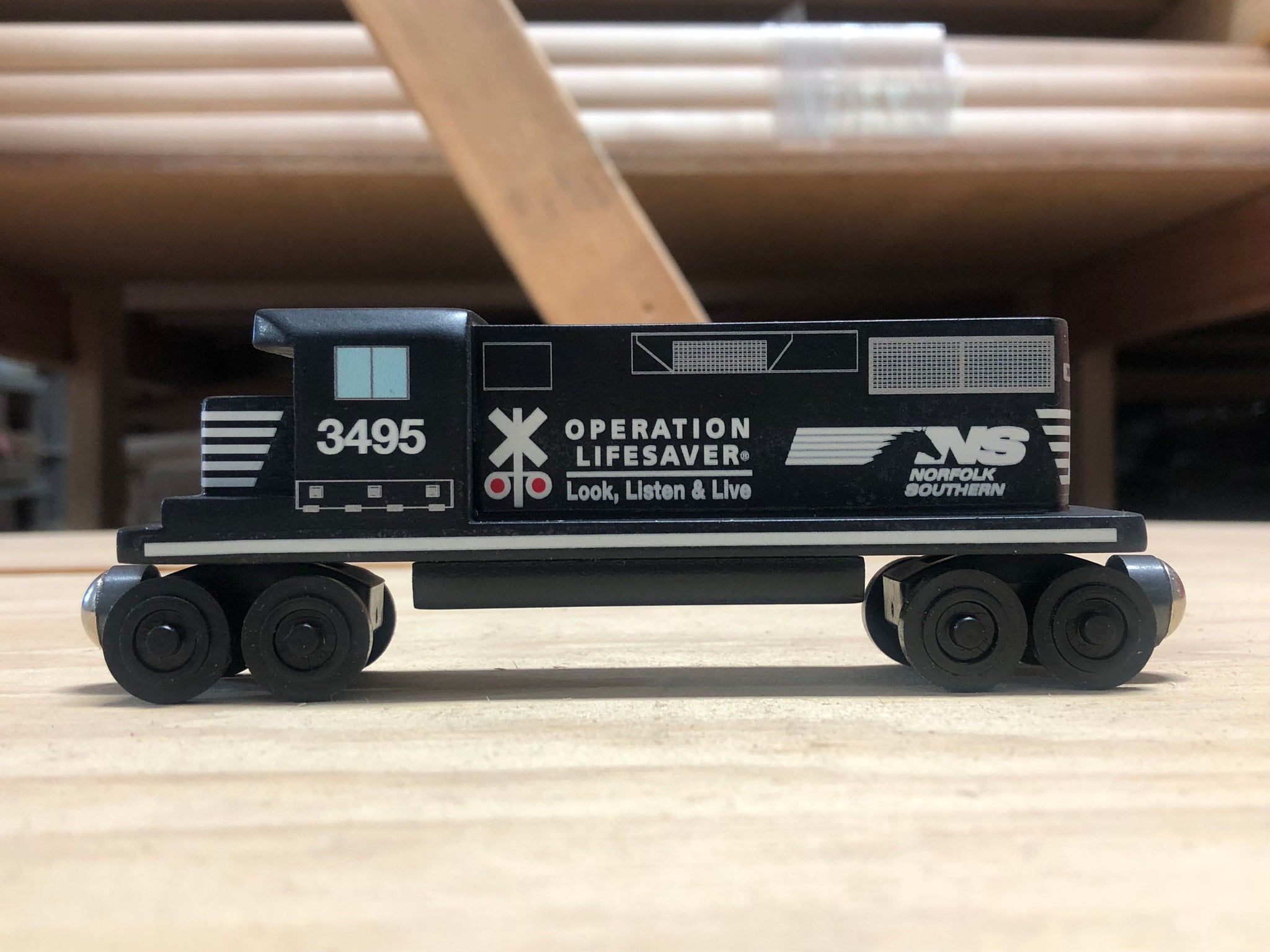 Norfolk Southern Operation Lifesaver GP-38 Diesel Engine Toy Train