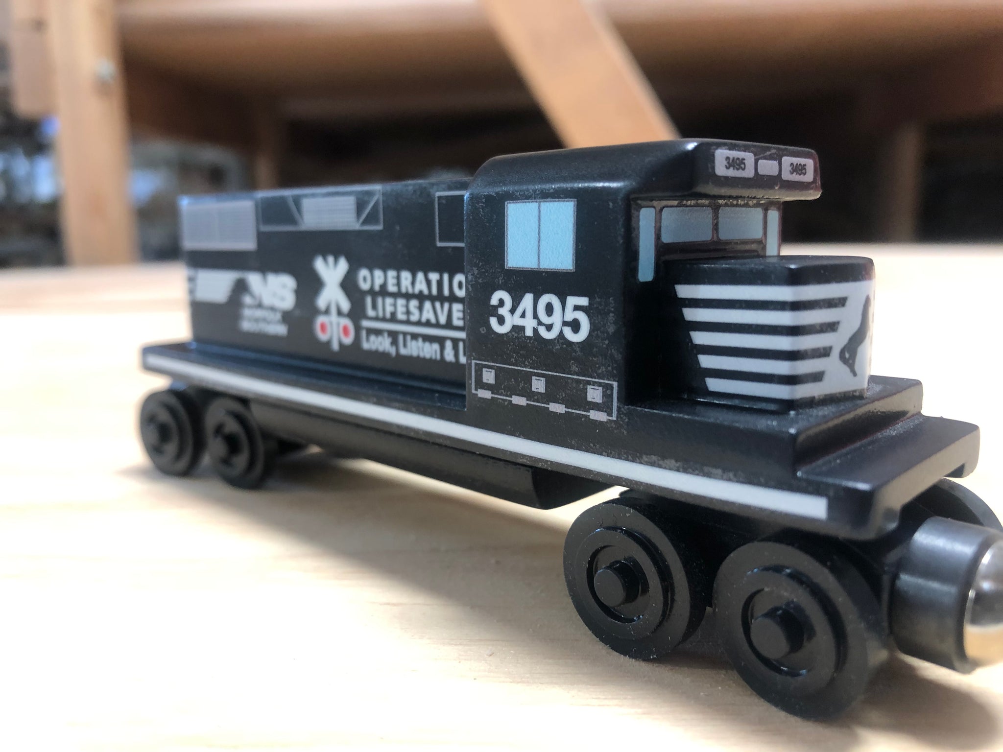 Norfolk Southern Operation Lifesaver GP-38 Diesel Engine Toy Train