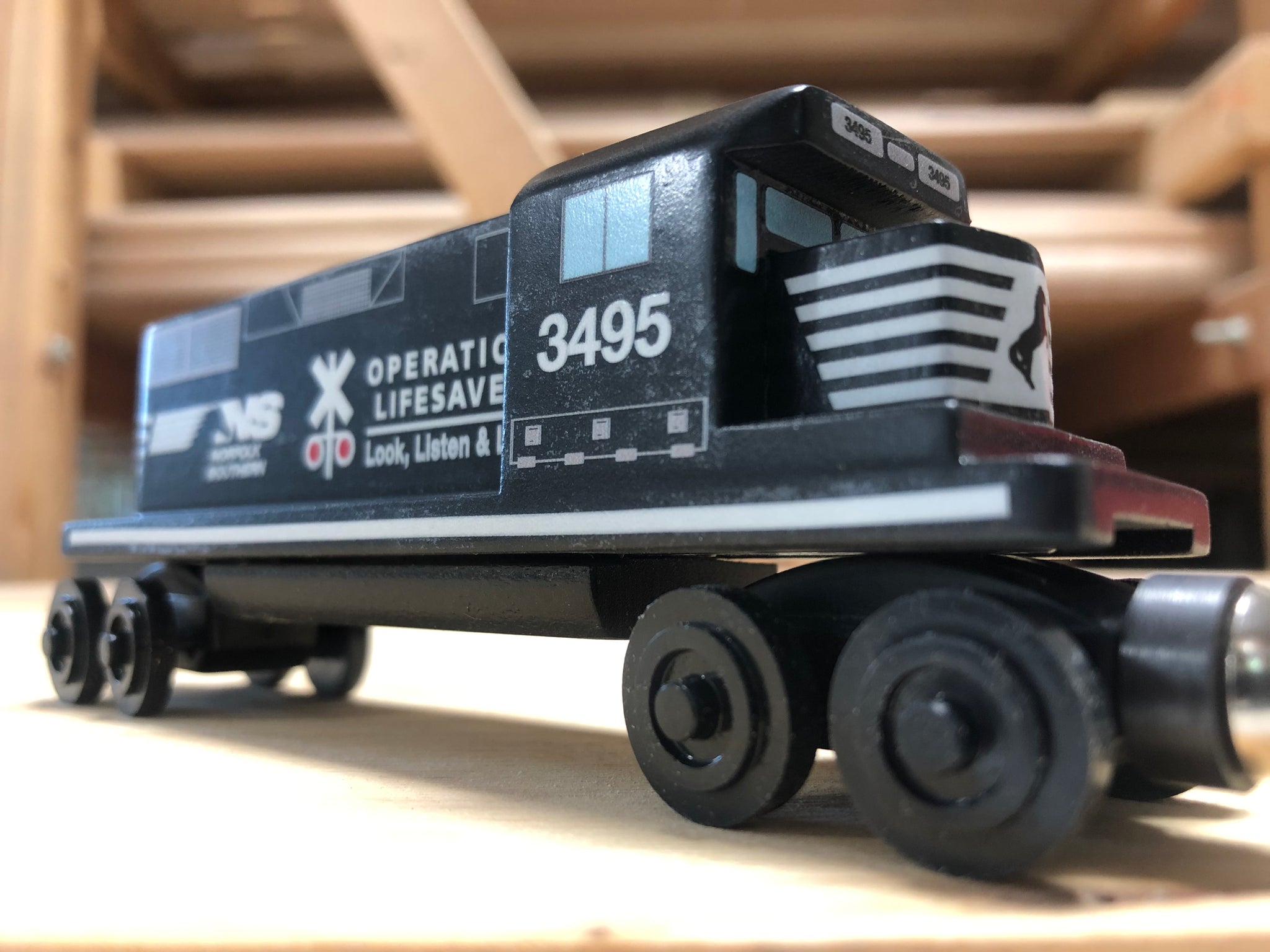 Norfolk Southern Operation Lifesaver GP-38 Diesel Engine Toy Train