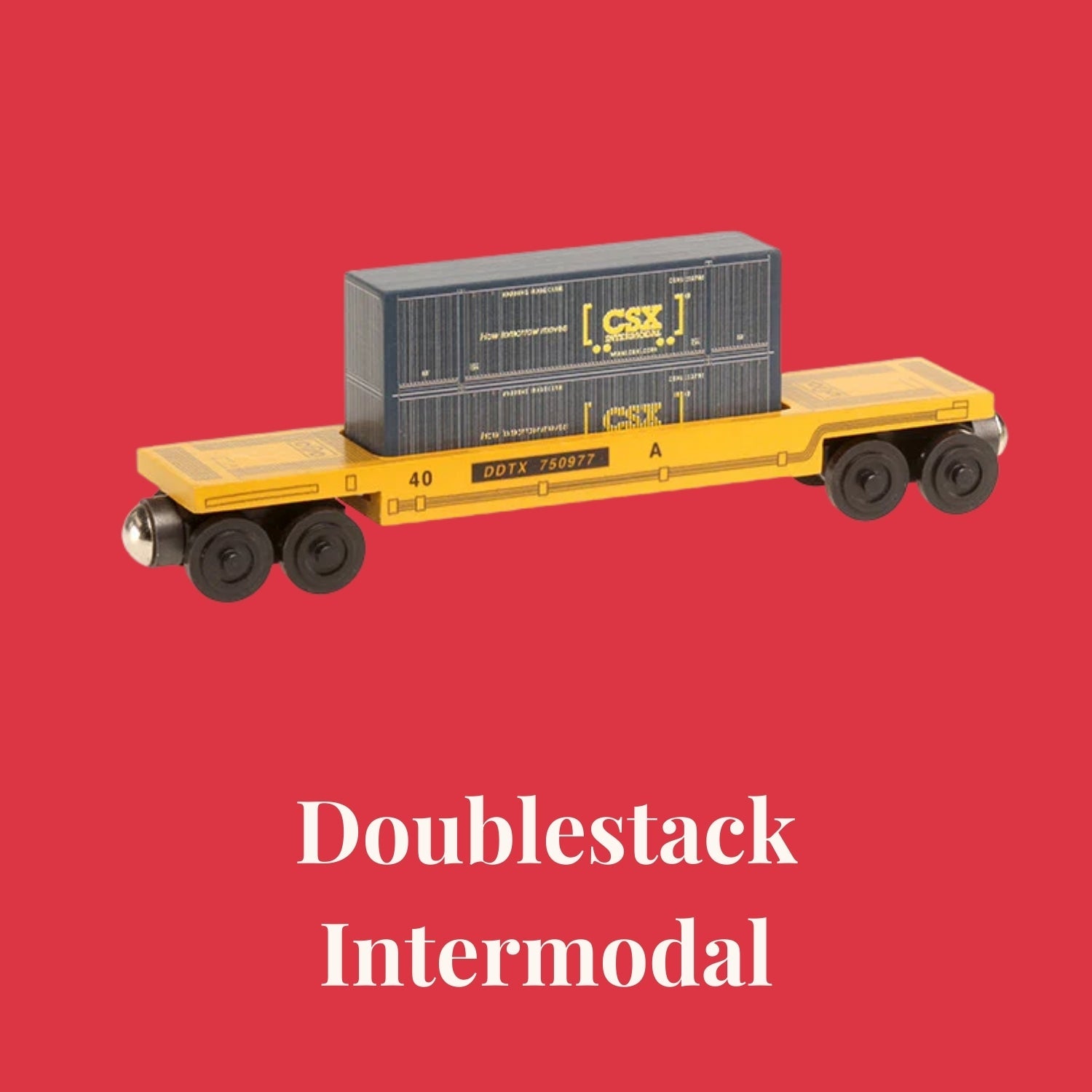 Double Stack Train Set Doublestack Cars - Intermodal Toy Trains – The Whittle Shortline ...