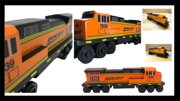 BNSF H4 Black and Orange C44 Engine – The Whittle Shortline Railroad ...