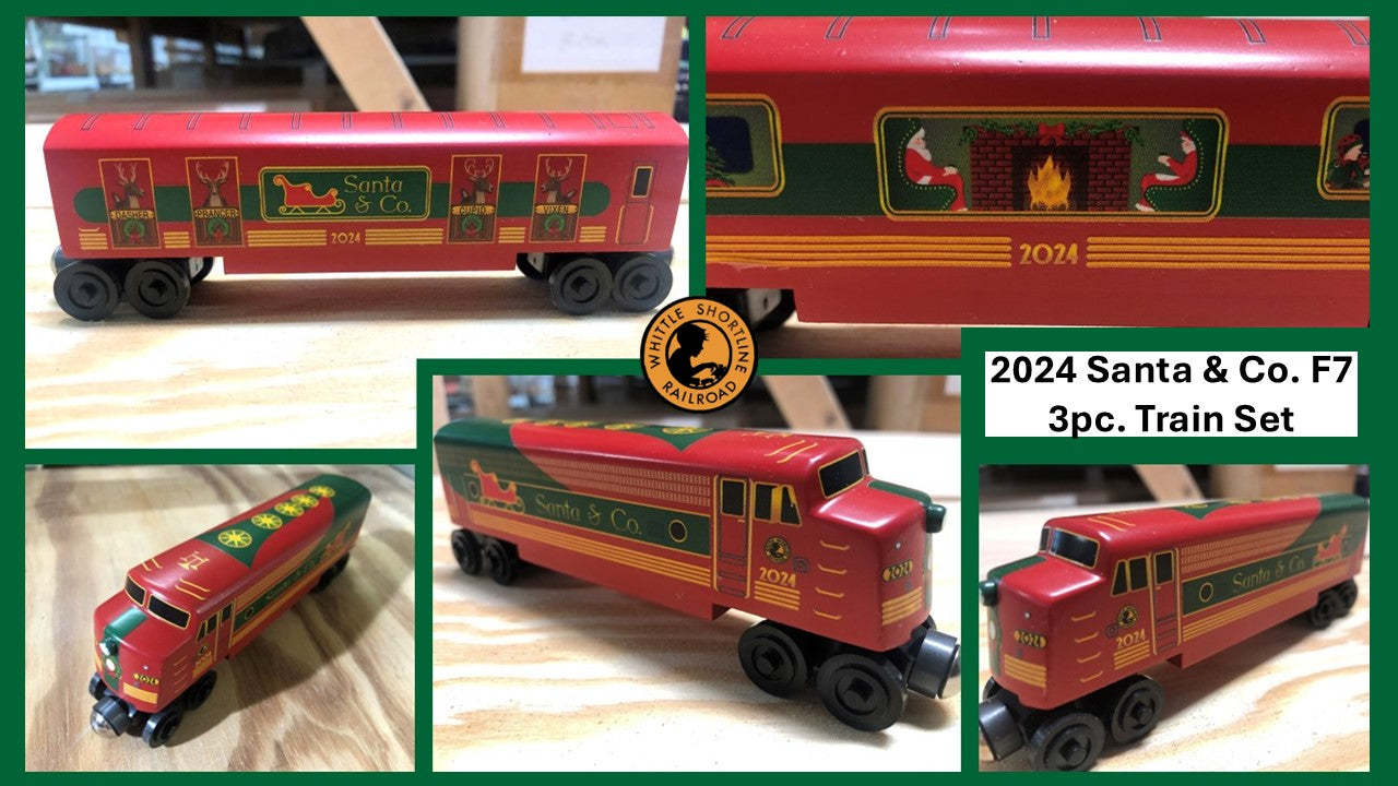 2024 Santa and Company F7 3pc. Christmas Train Set