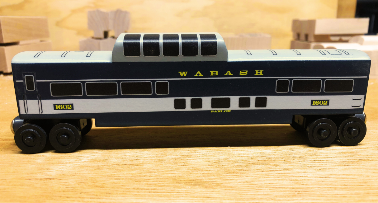 Wabash Cannonball Dome Car Toy Train