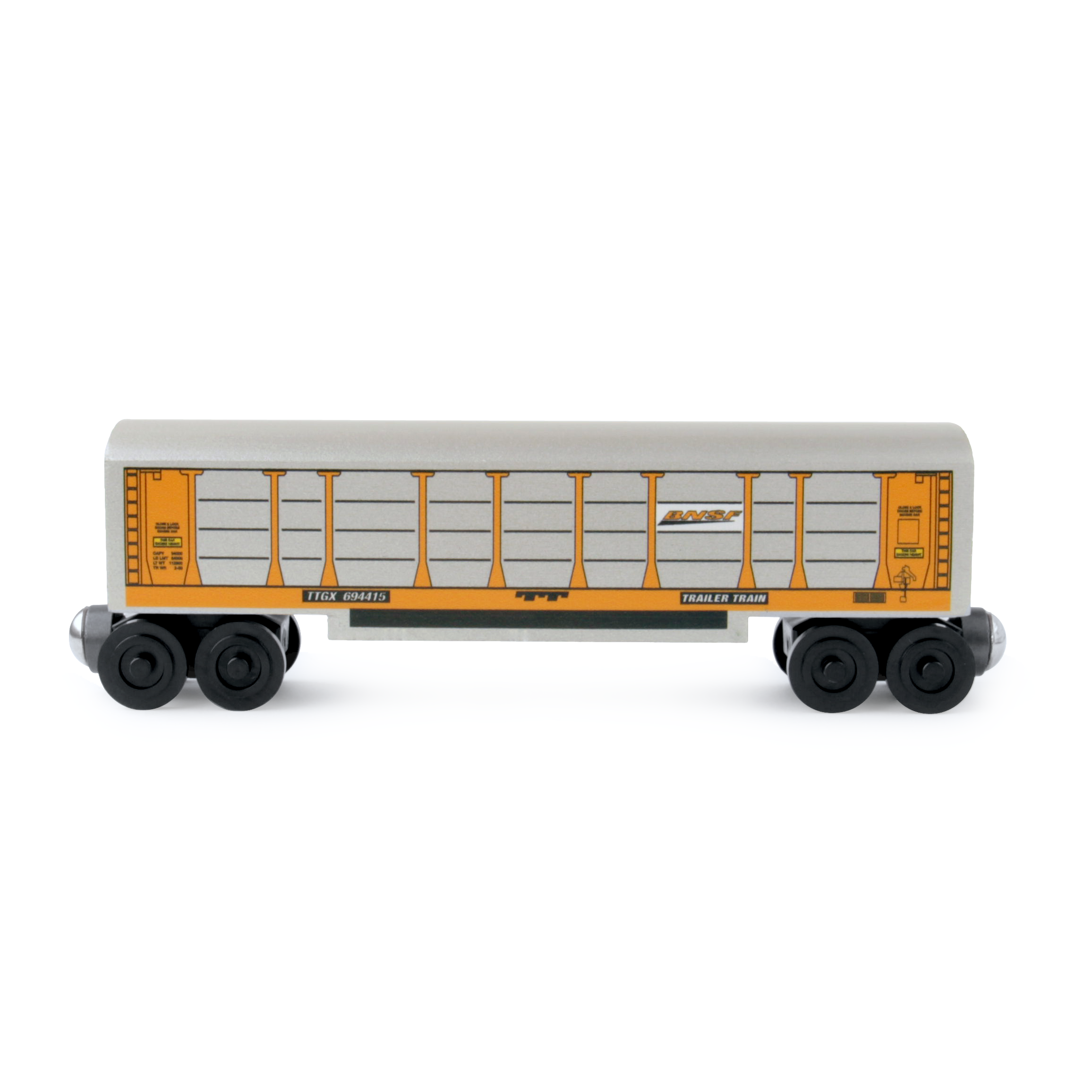 Auto Rack Toy BNSF Autorack – The Whittle Shortline Railroad - Wooden Toy Trains!