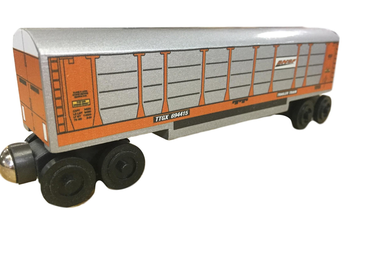 BNSF Autorack – The Whittle Shortline Railroad - Wooden Toy Trains!
