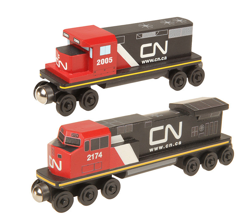Whittle Shortline Railroad Canadian National GP-38 and C-44 Diesel Engine Comparison Picture
