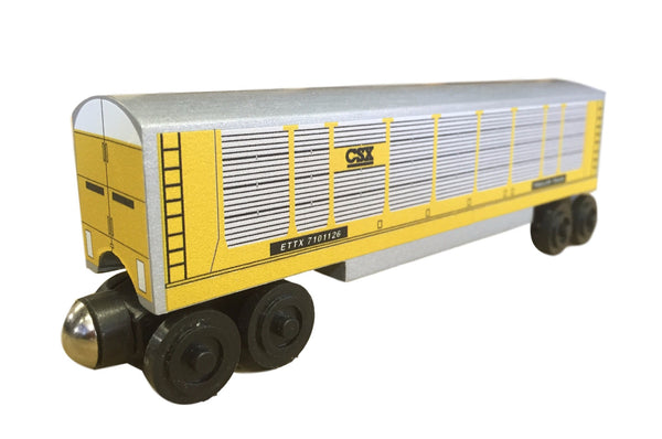 Whittle Shortline Railroad 2017 CSX Autorack Wooden Toy Train