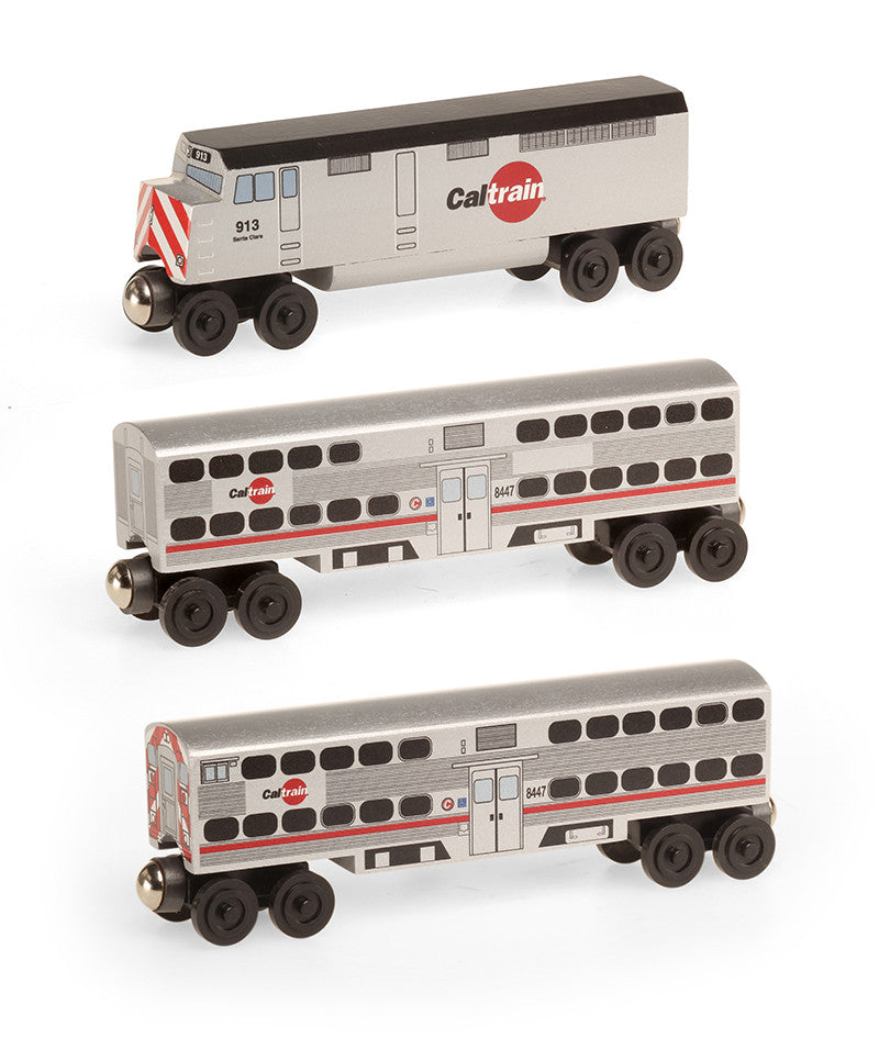 Wooden Caltrain Toy Trains Rapido 146027 HO BiLevel Commuter Car: