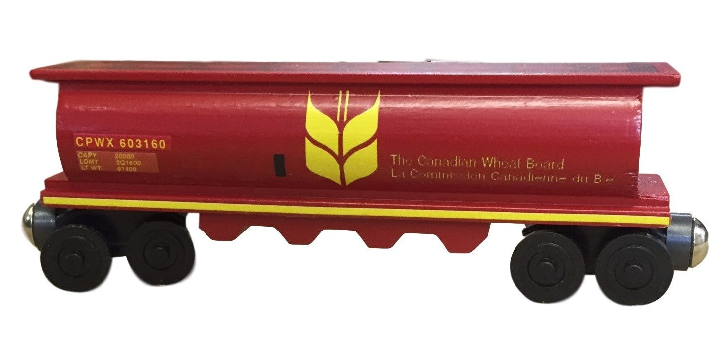 Whittle Shortline Railroad Canada Wheat 2 Cylinder Hopper Wooden Toy Train