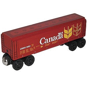 Whittle Shortline Railroad Canada Wheat Covered Hopper Wooden Toy Train