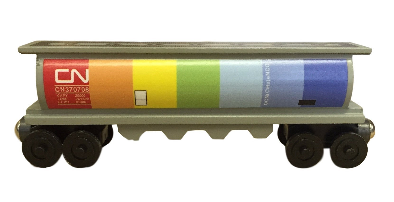 Whittle Shortline Railroad Canadian National Rainbow Gray Cylinder Hopper