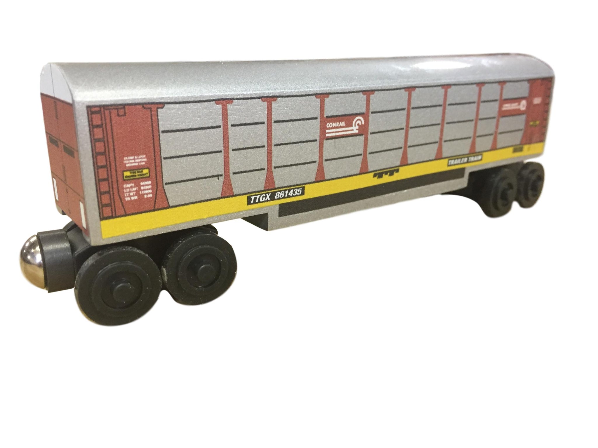 Auto Rack Toy Conrail Autorack – The Whittle Shortline Railroad - Wooden Toy Trains!