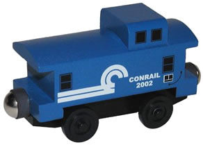 Whittle Shortline Railroad Conrail Caboose Wooden Toy Train