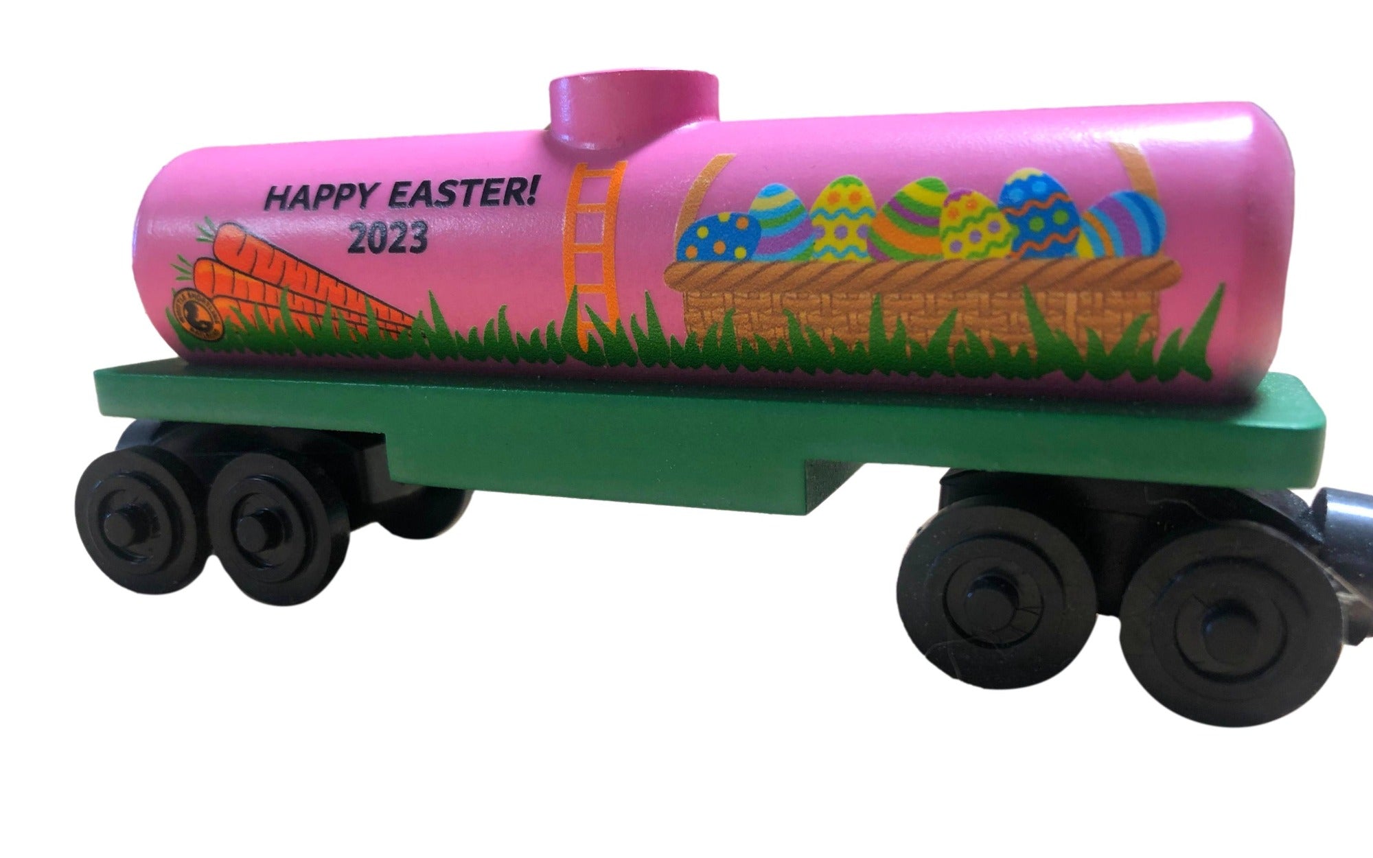 Easter 2023 Tanker Toy Train Car by Whittle Shortline Railroad