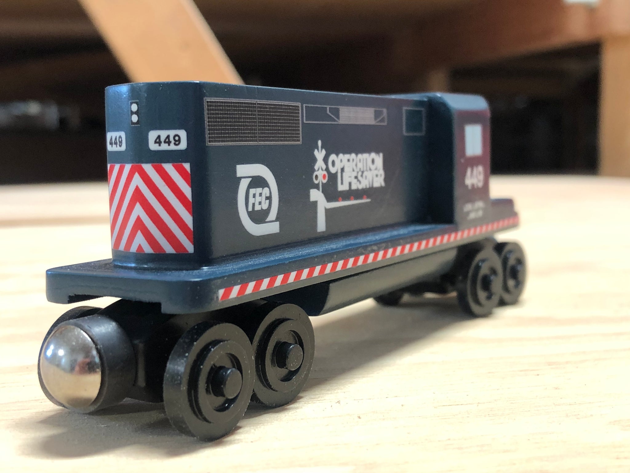 Florida East Coast Railroad Operation Lifesaver GP-38 Diesel Engine Toy Train