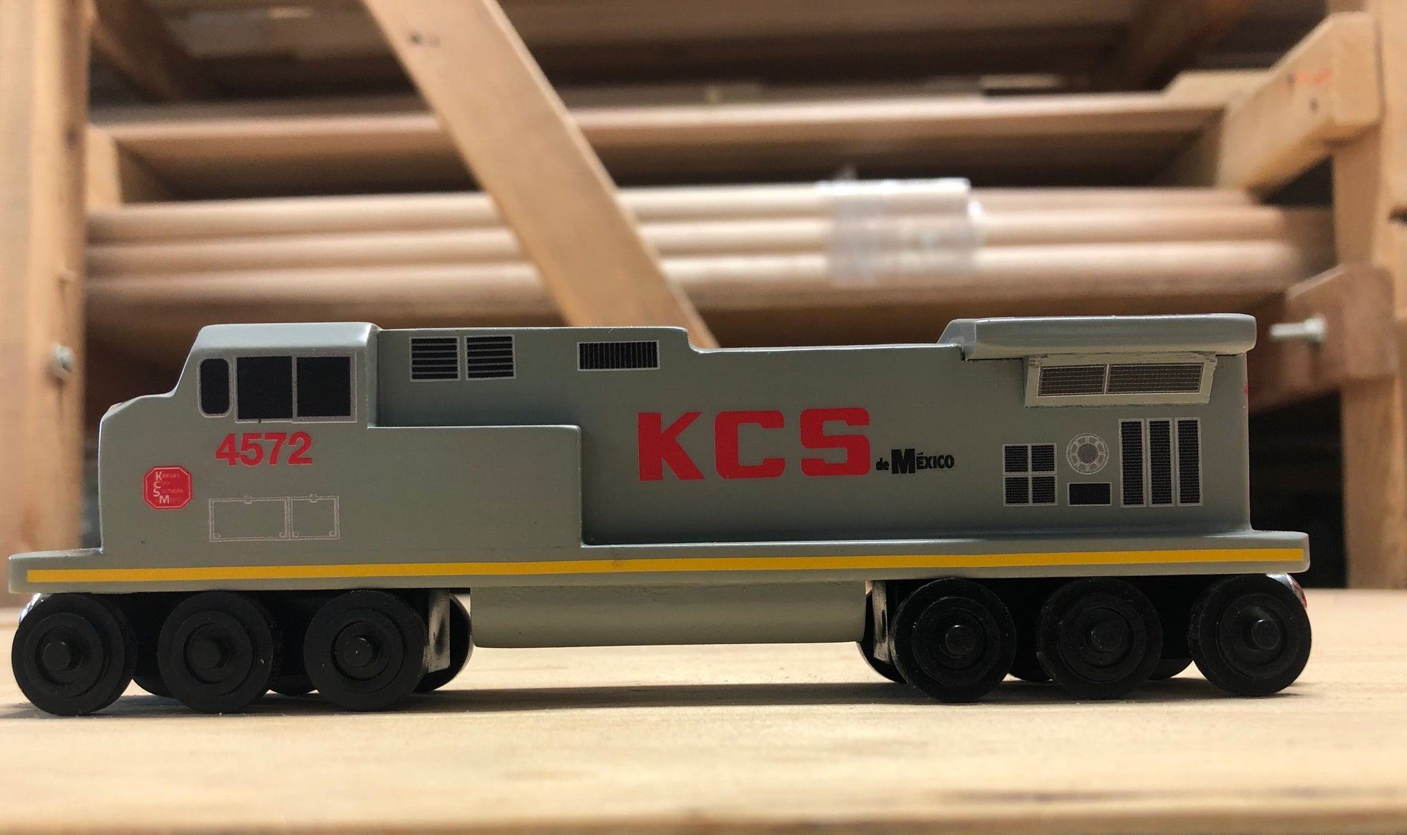Kansas City Southern Gray C-44 Diesel Engine Toy Train