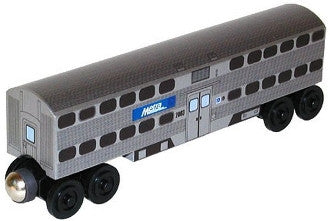 Whittle Shortline Railroad Metra Passenger Coach Wooden Toy Train