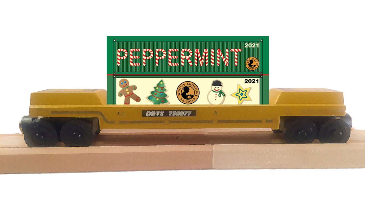 Christmas Peppermint and Cookies 2021 Doublestack Intermodal Car