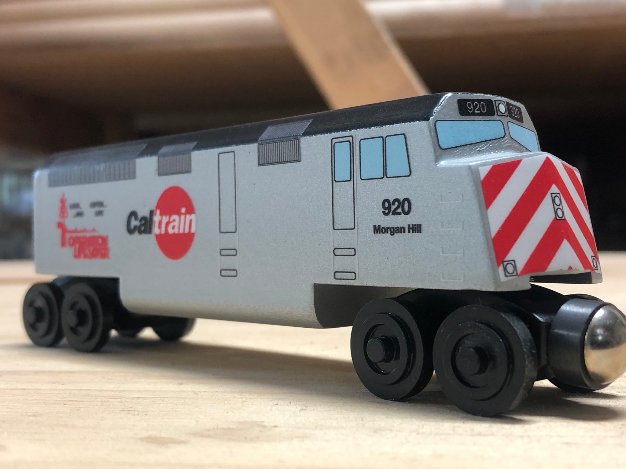 Caltrain Operation Lifesaver F-40 Engine Toy Train by Whittle Shortlin ...