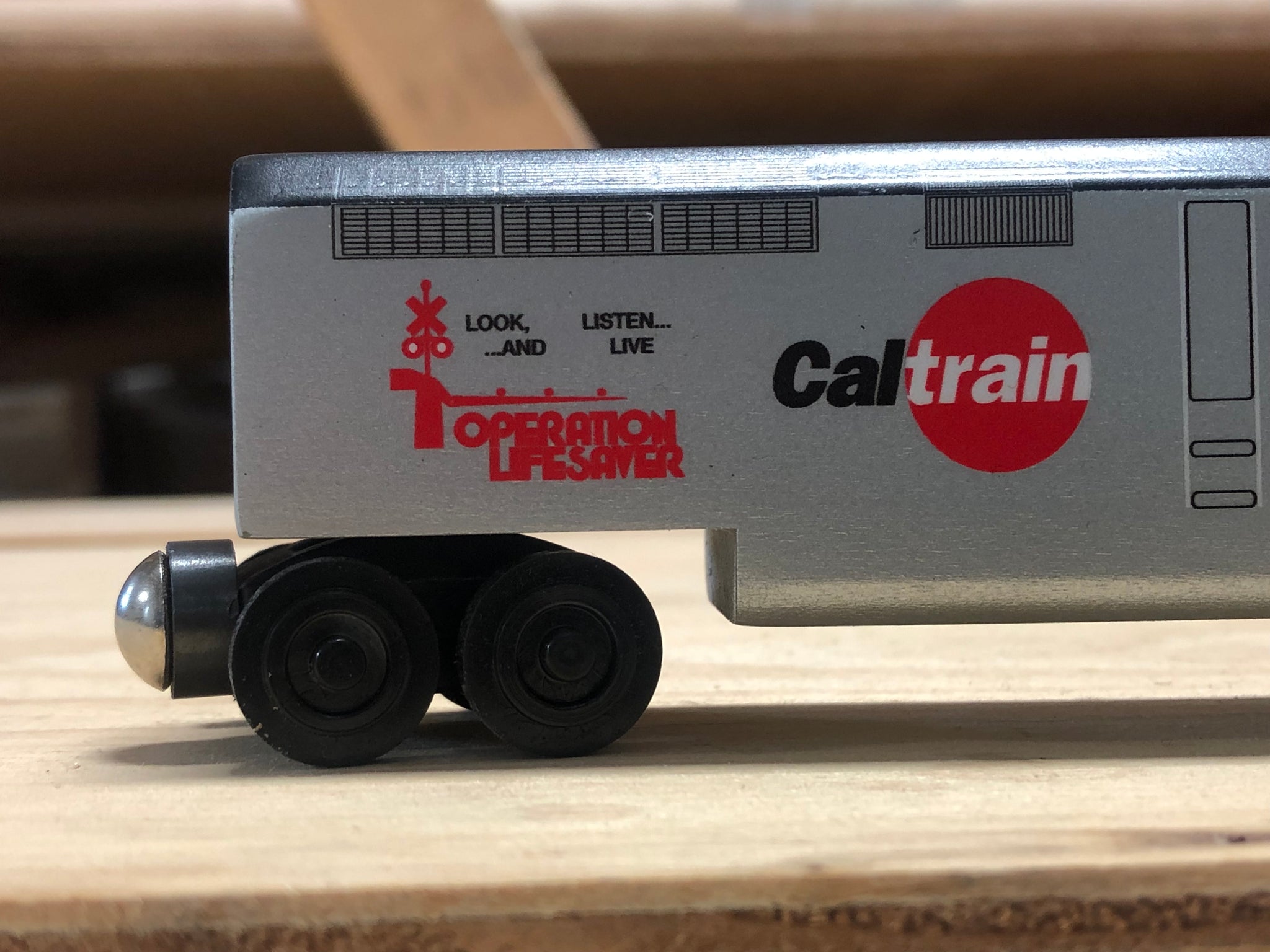 Caltrain Operation Lifesaver F-40 Engine Toy Train by Whittle Shortlin ...