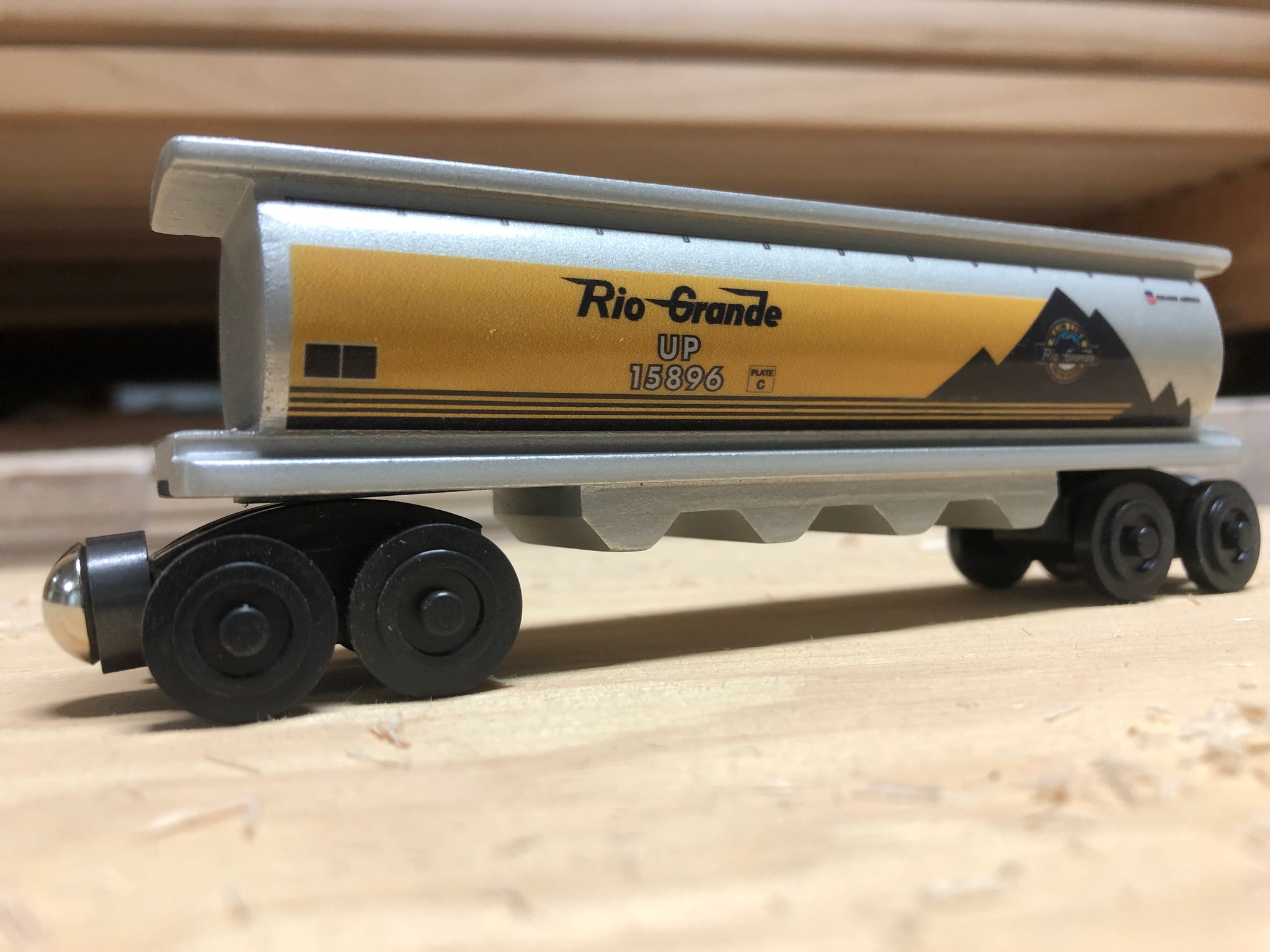 DRGW Mountain Cylinder Hopper Wooden Toy Train by Whittle Shortline Railroad