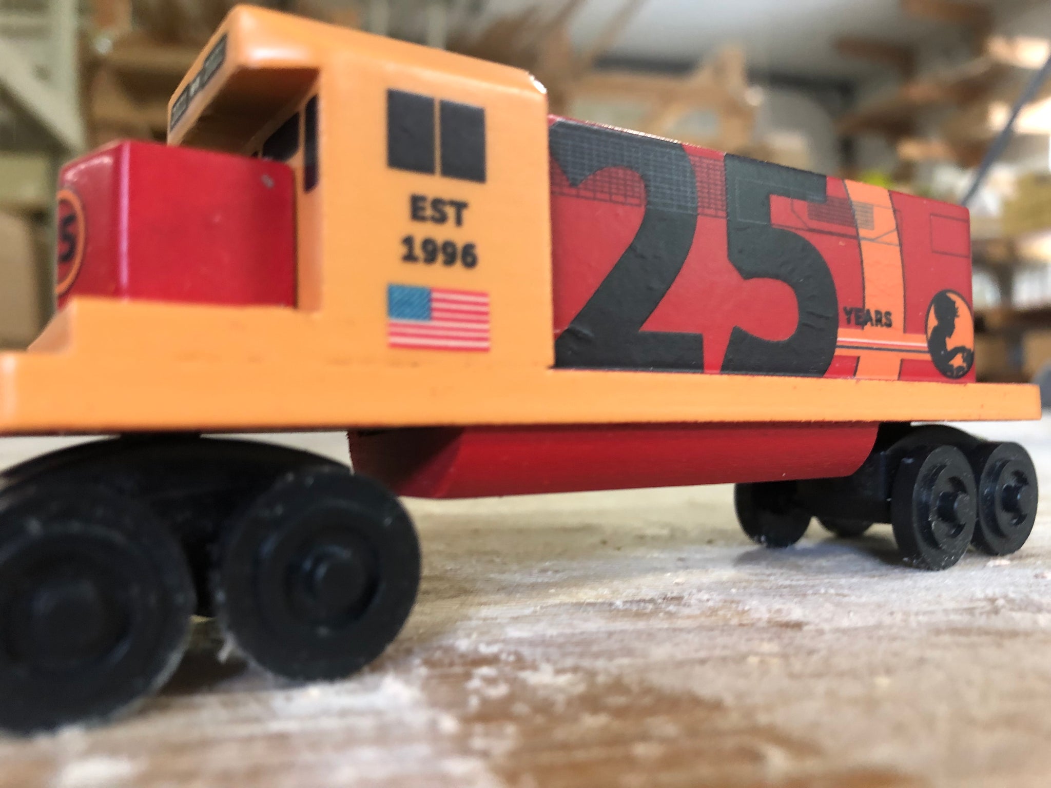 "25 Years" Commemorative Engine by Whittle Shortline Railroad