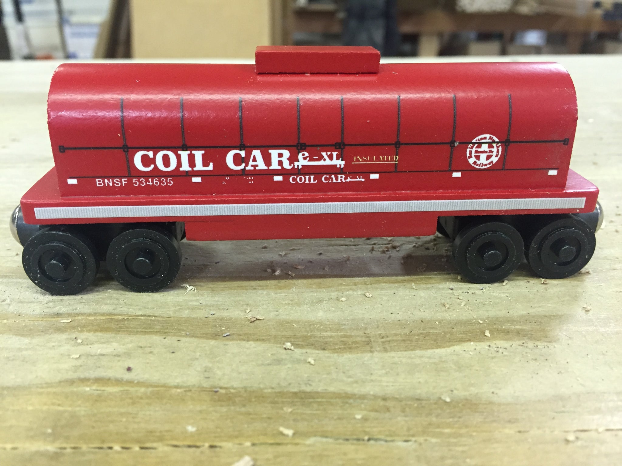 BNSF Red Coil Car