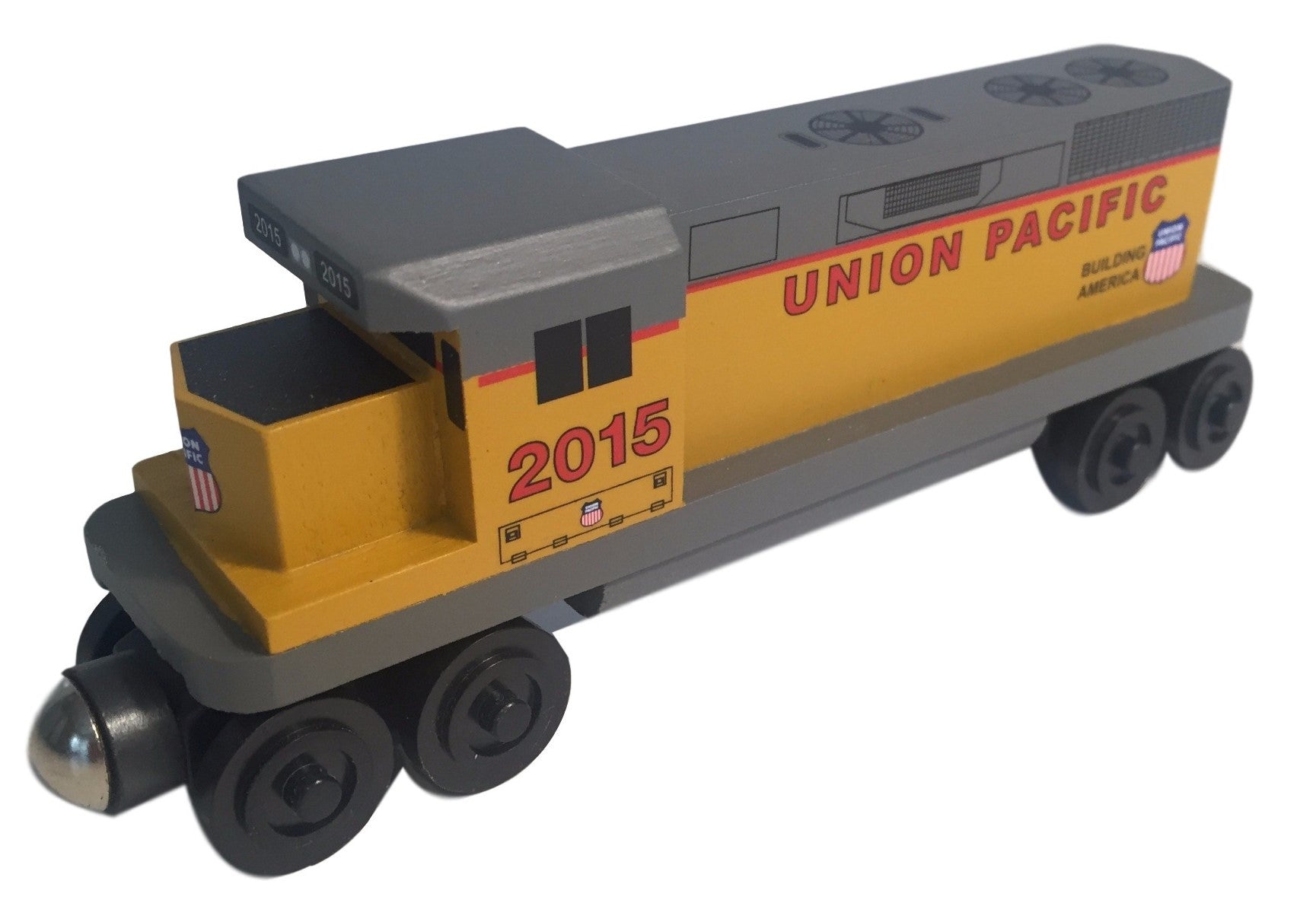 Whittle Shortline Railroad Union Pacific GP-38 Diesel Engine Wooden Toy Train