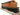 Whittle Shortline Railroad BNSF Pumpkin C-44 Diesel Engine Wooden Toy Train