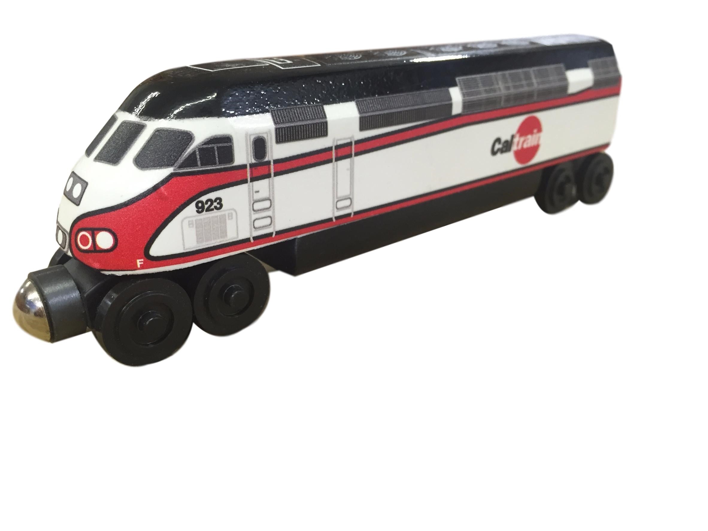 Cal Train MP36 3 pc. Set – The Whittle Shortline Railroad - Wooden Toy ...