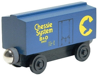 Whittle Shortline Railroad Chessie Boxcar Wooden Toy Train