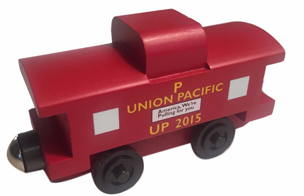 Whittle Shortline Railroad Union Pacific Caboose Wooden Toy Train